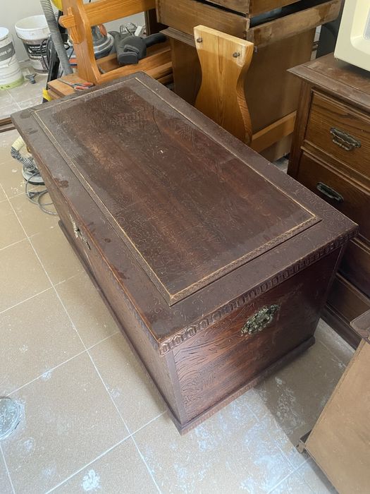 Baú em madeira para restaurar