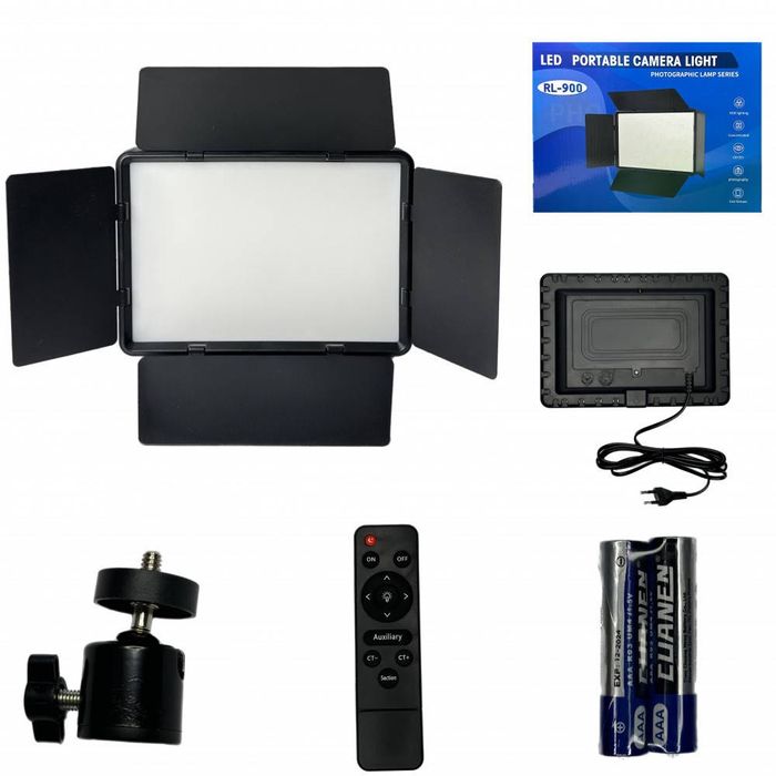 Лампа відеосвітло LED RL900 23x16 cm 85 W 366 Lights 3000K-6500 K