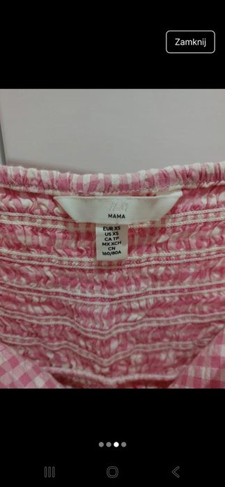 Sukienka ciążowa Barbie rozm. 34