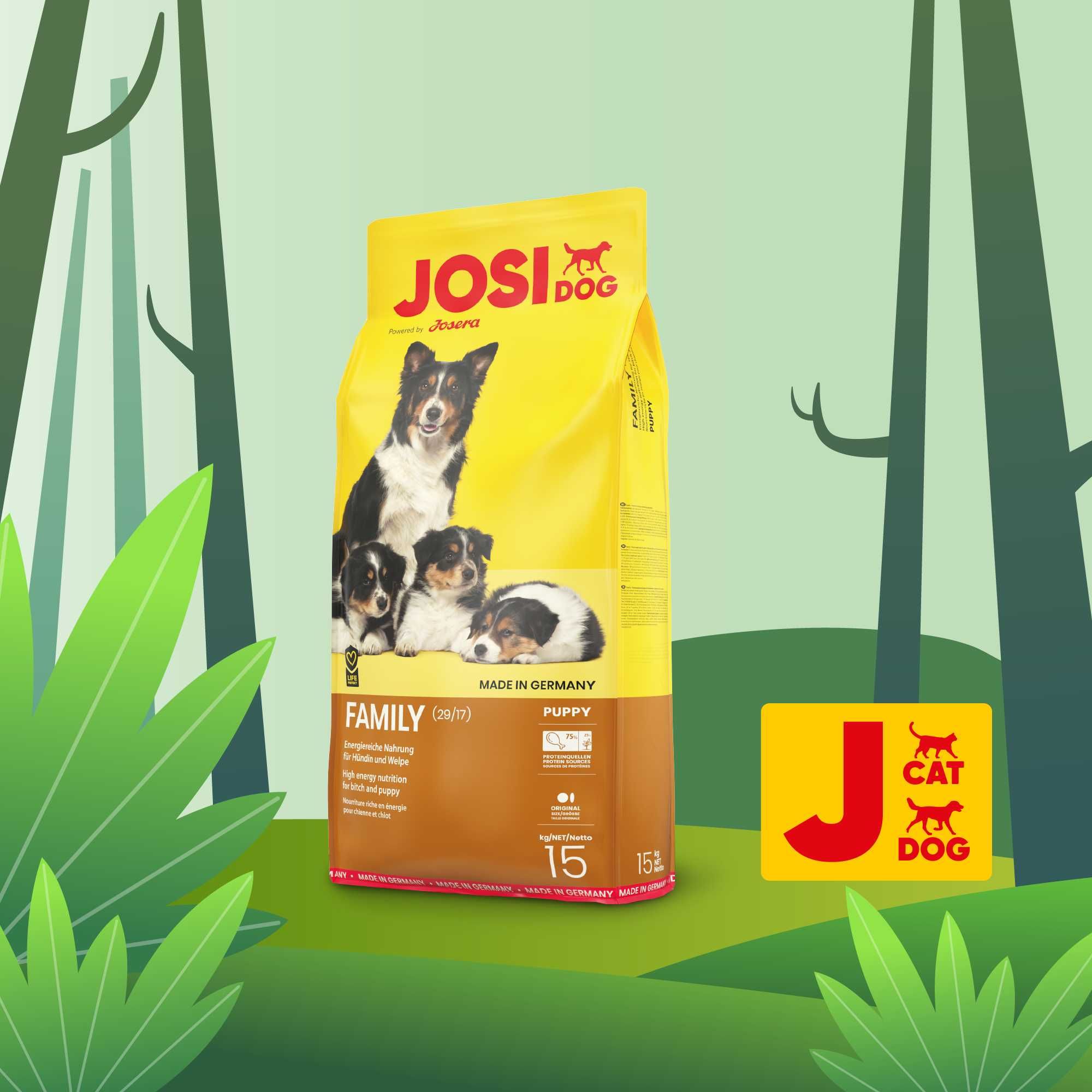 JosiDog Family 15кг від Josera. Преміум корм для вагіт. сук та цуценят