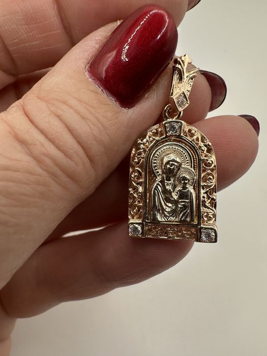 Ладанка, 5.8г ( Матір Божа з Дитям)- золото 585 проба
