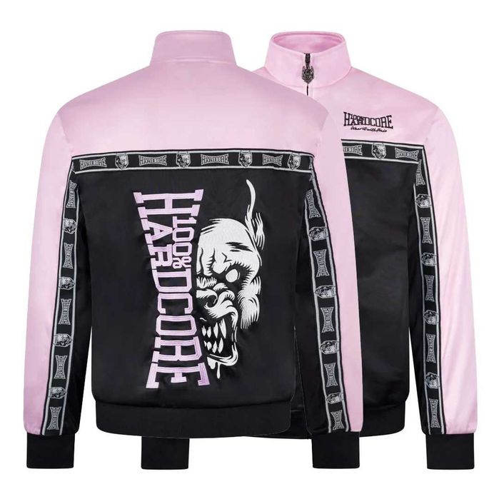 Track Jacket 100% Hardcore „Essential” – Baby Pink