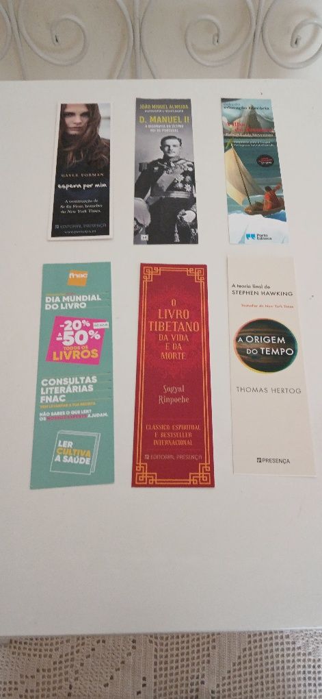 Marcadores de livros, novos