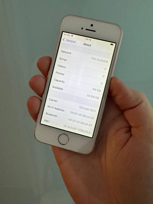 Iphone se 64gb rose neverlock