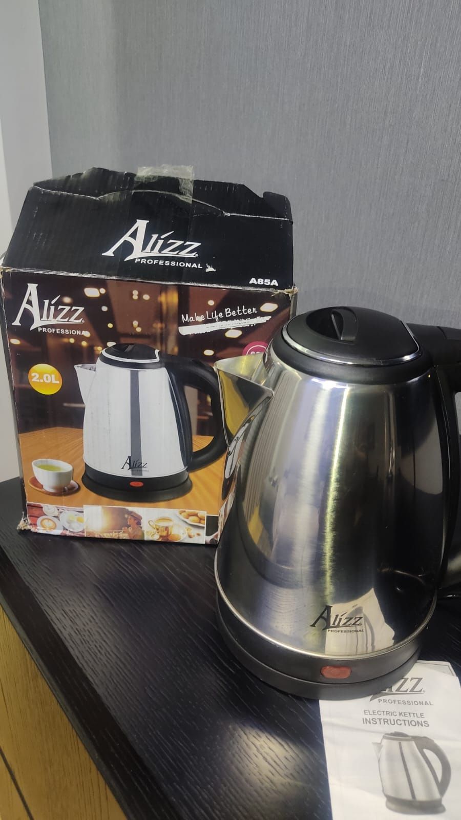 JaCafeteira elétrica , de 2L , para aquecer água em inox