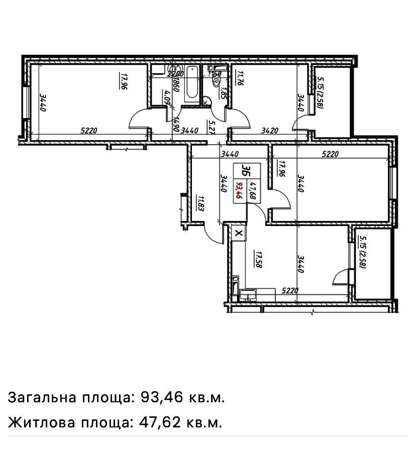 94м2 з ремонтом Навігатор Коноплянська метро 10хв Мінська