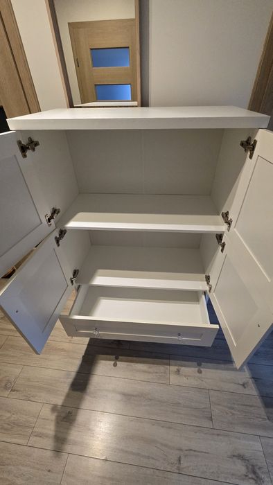 Komoda z frontami i 2 szufladami Majorka (biała)