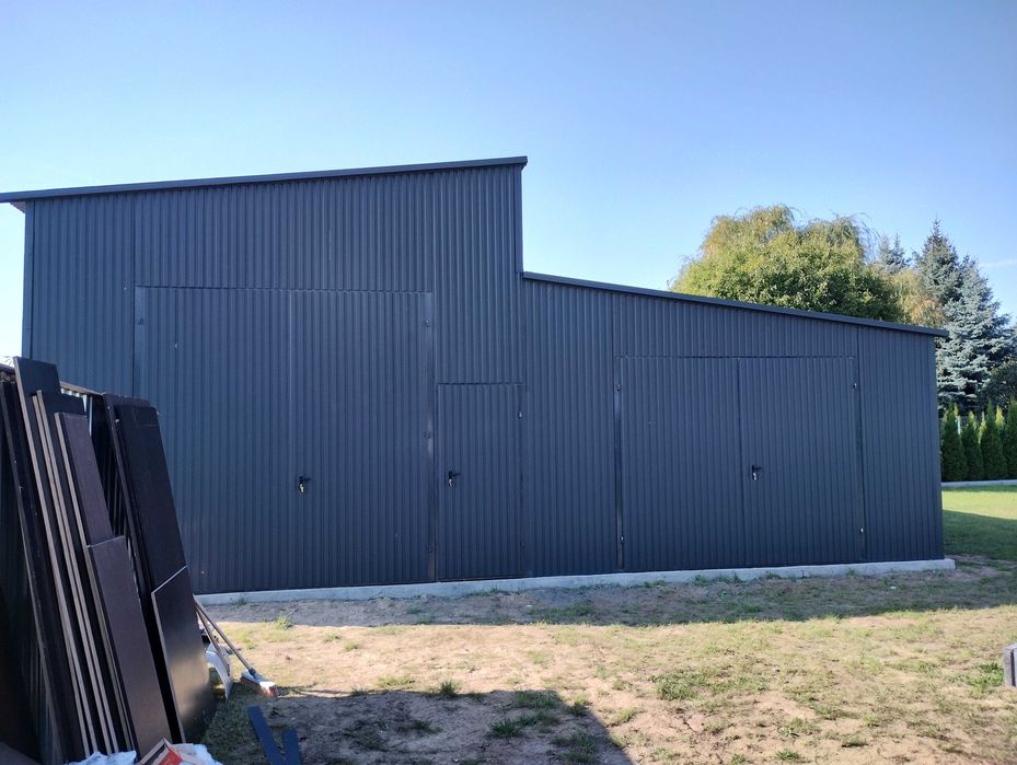 Garaż blaszany 3x5. Konstrukcja ocynkowana. Producent