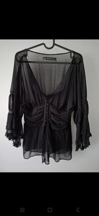 Bluzka gorset boho koronka