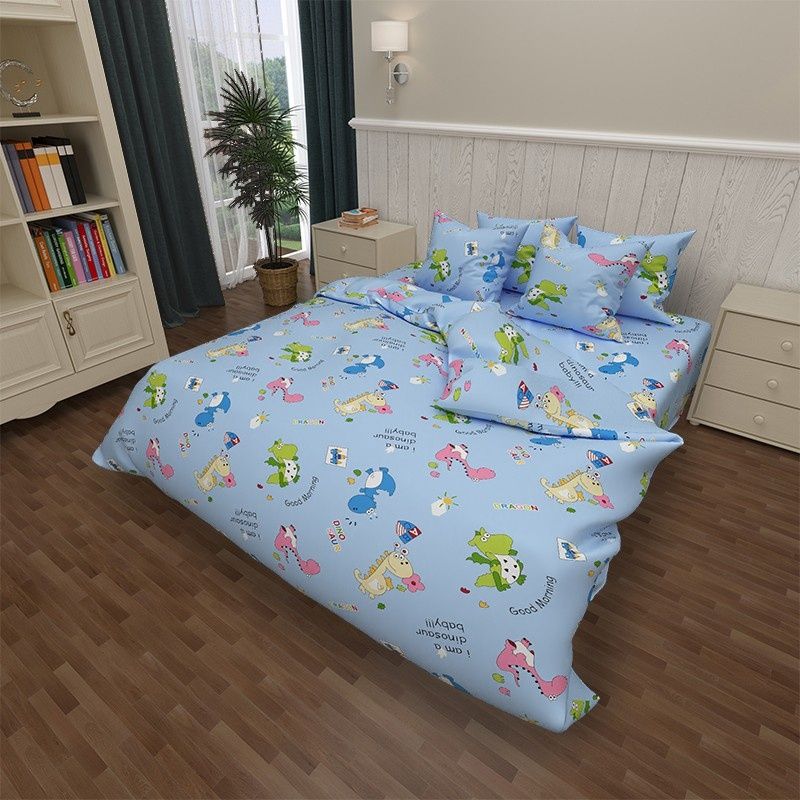 Дитячі 1,5 спальні комплекти постільної білизни з тканини Бязь Голд Лю
