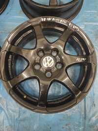 38 Felgi aluminiowe VW VOLKSWAGEN R 16 5x112 Czarne Bardzo Ładne