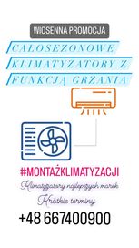 Klimatyzator ścienny ANDE BASIC 2,6kW MONTAŻ SERWIS wiosenna promocja!