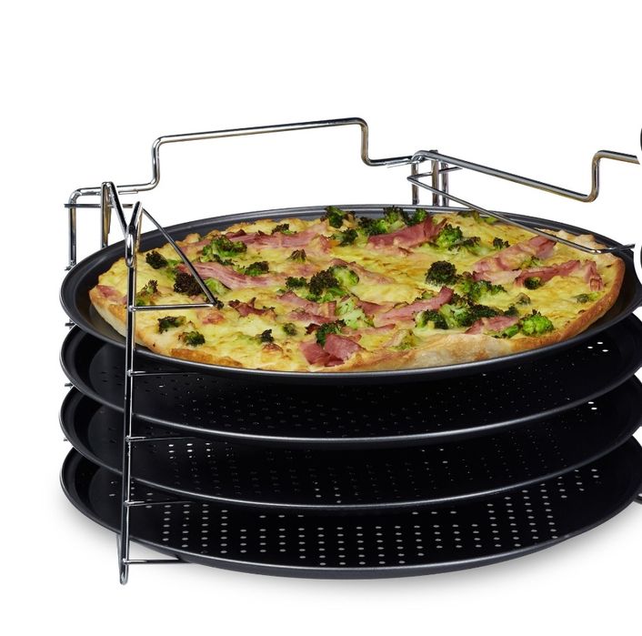 Blacha forma do pizzy zestaw 30 cm-4 sztuki