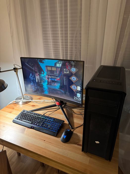 zestaw komputer gtx 1070ti, monitor msi, mysz i klawiatura