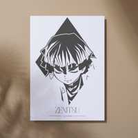Plakat A3 Zenitsu - Demon Slayer Anime Manga wydruk obraz Zenitsu#1