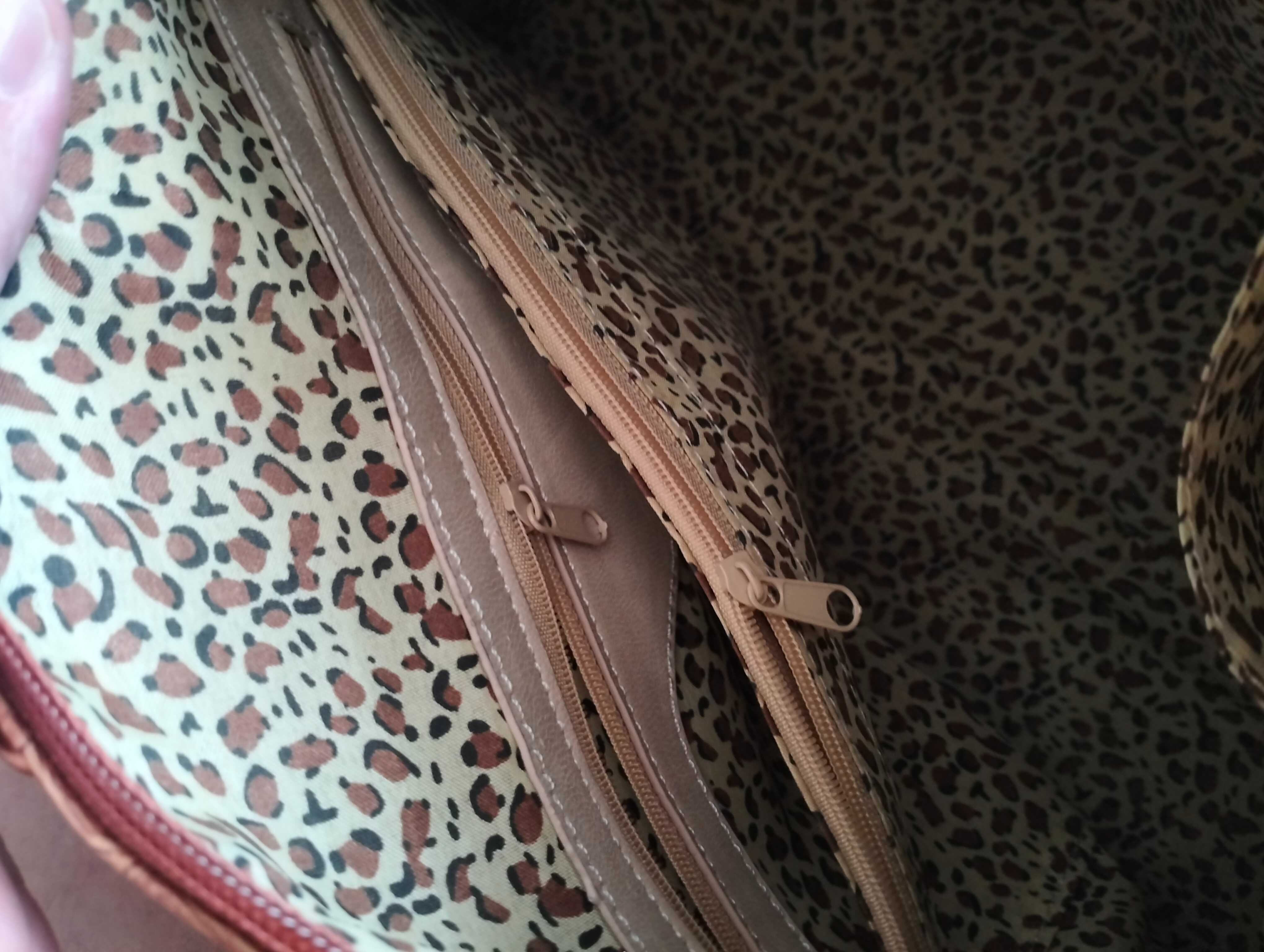Женская сумка с принтом гепард леопард