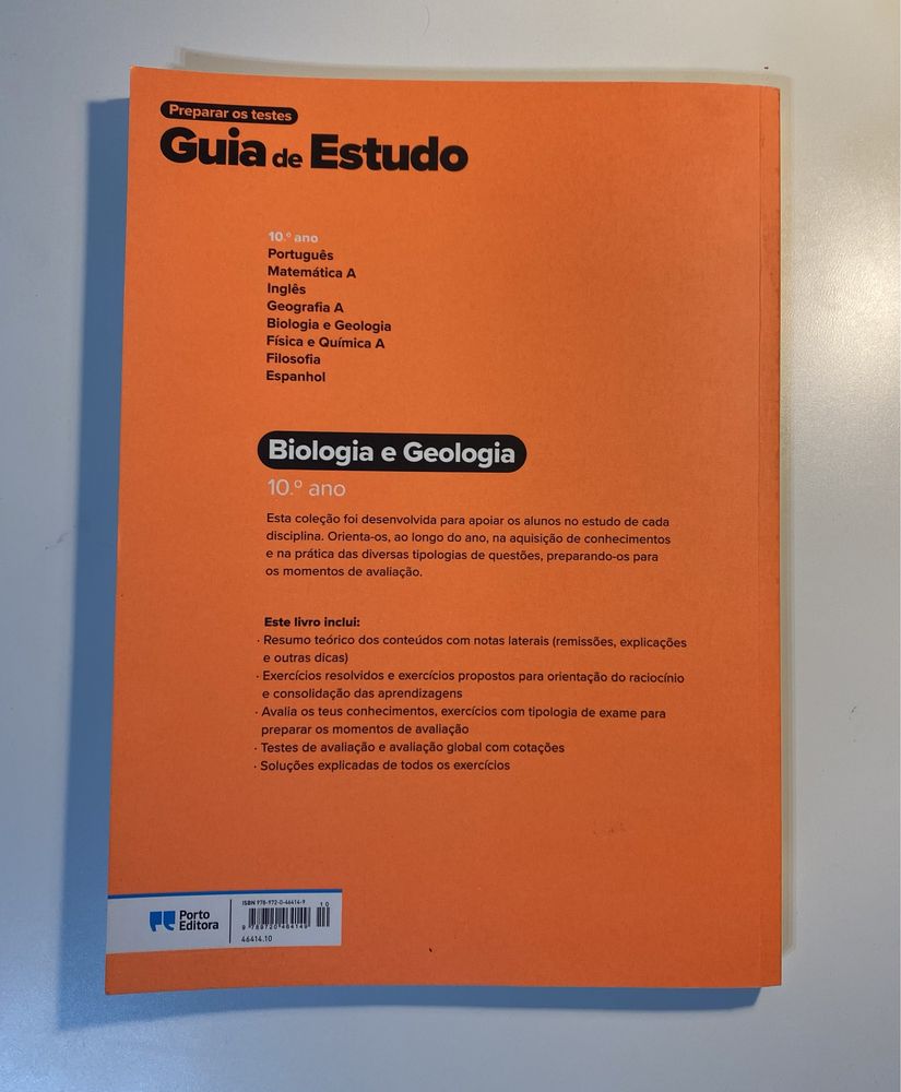 Livro exercicios “Guia de Estudo-Biologia e Geologia 10°ano”