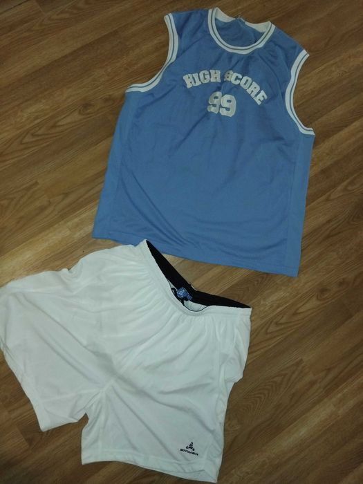 Форма футбольная голубая с белым L XL