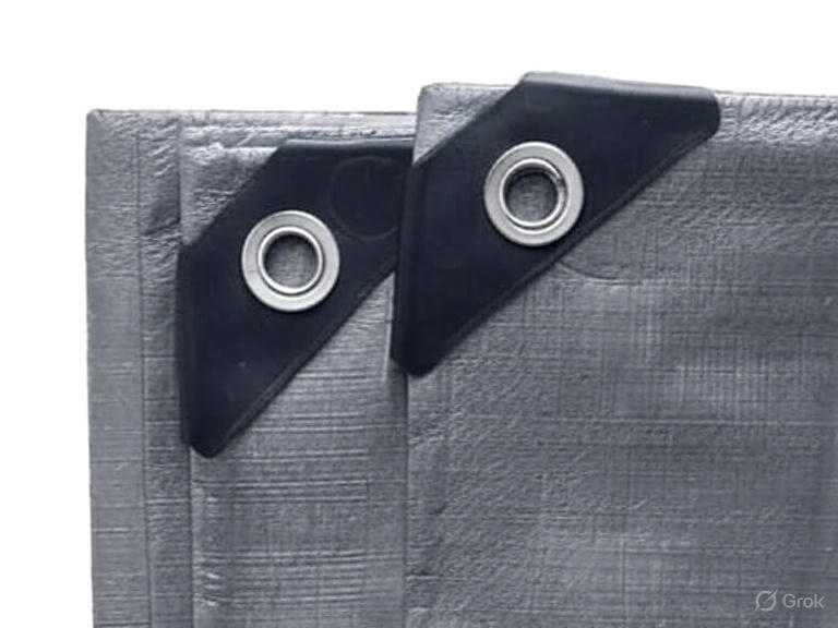 Тент 200 г/м² . Посилений край розмір 4х6 сірий (Доставка безкоштовна)