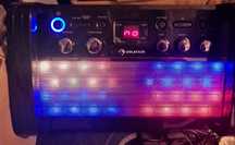 Zestaw  karaoke led swiatła disco auna bluetooth CD