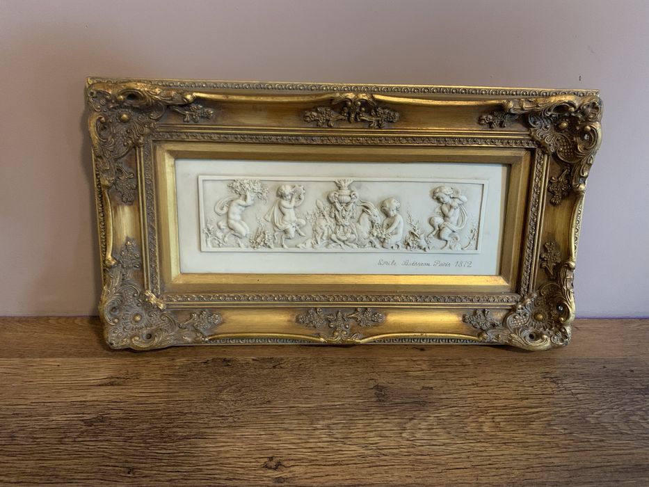 Obraz płaskorzeźba Antyk Emile Roisseau Paris 1872