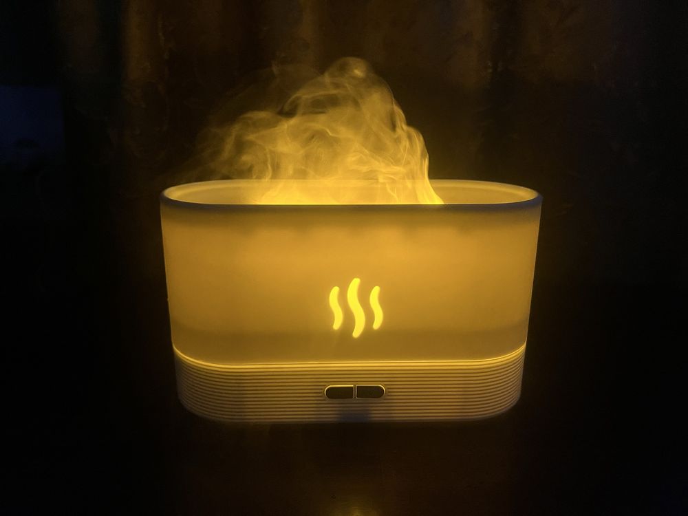 Зволожувач повітря з ефектом полумʼя 180мл, FLAMEAROMA DIFFUSER
