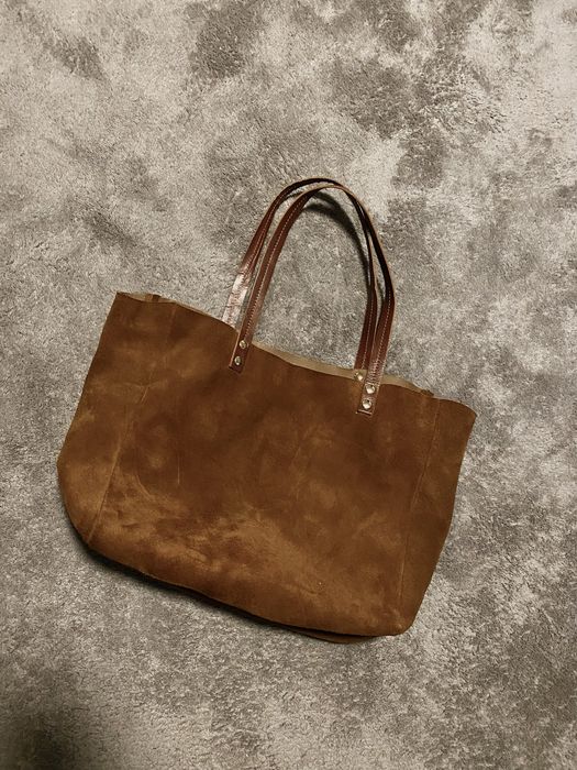 Mychoice Сумка-тоут шопер натуральний замш Італія