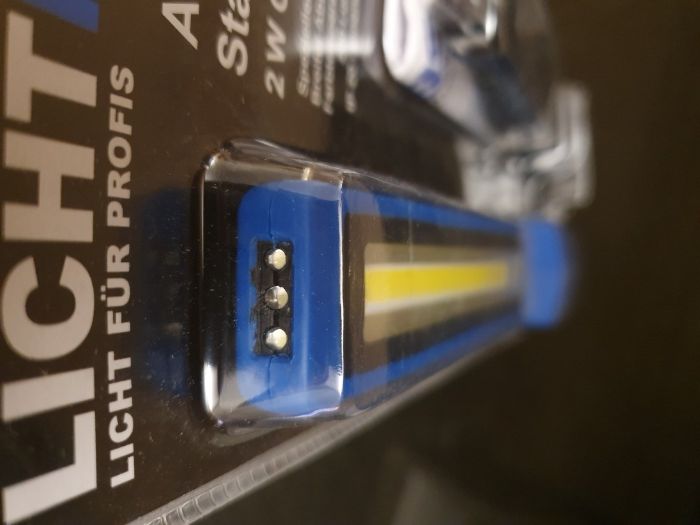 Lanterna COB LED fina 2w 200lm
