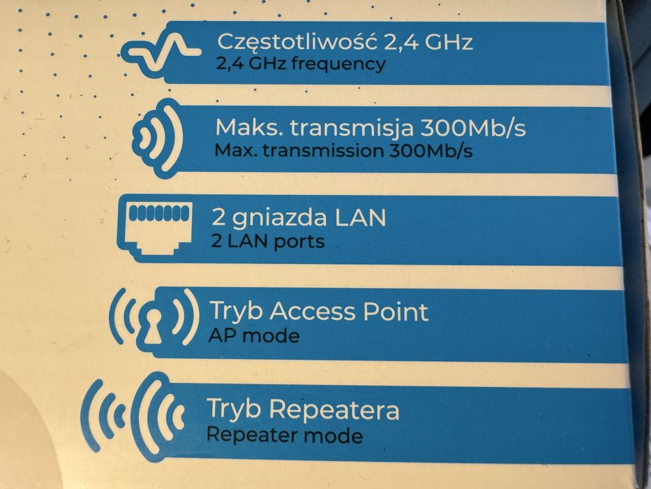 Wzmacniacz sygnału WiFi (repeater)