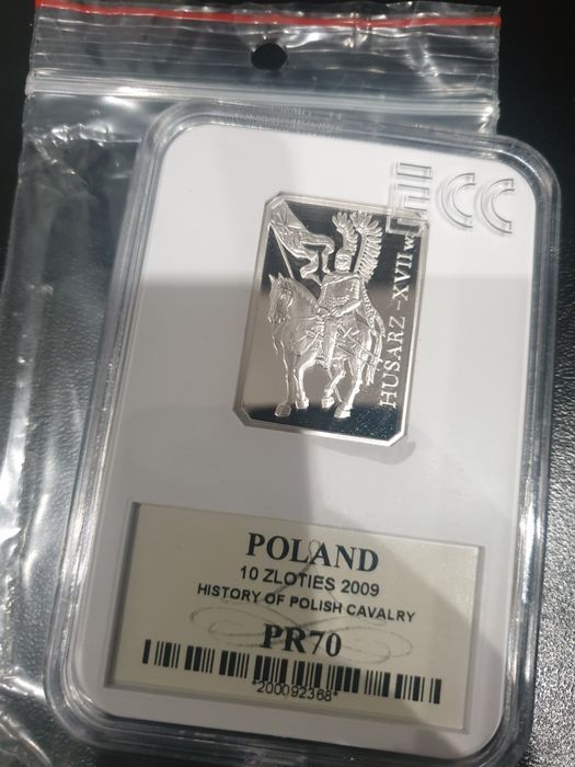 moneta husarz pr70 10 zł