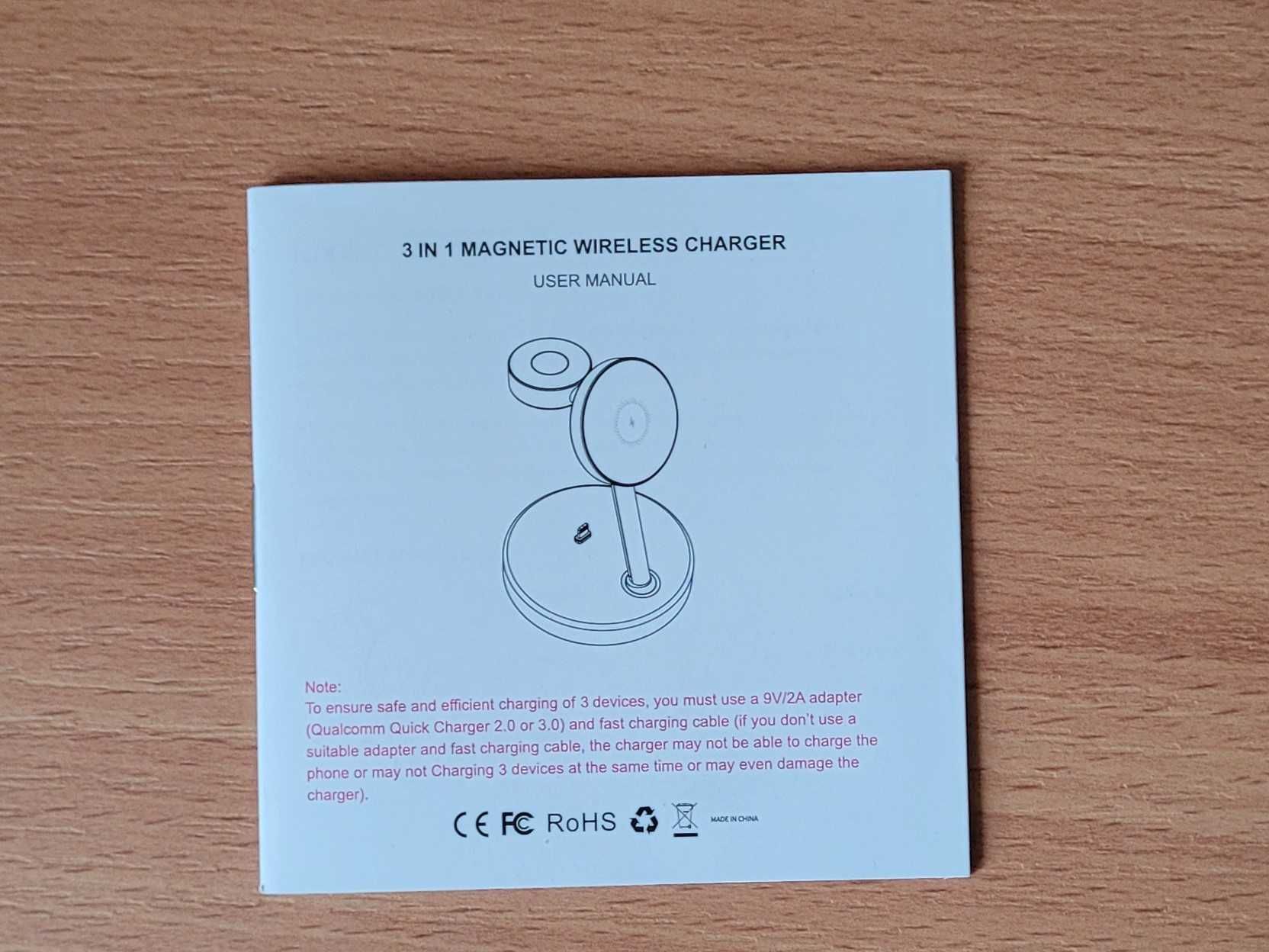 Stacja ładowania bezprzewodowego 3 w 1 dla iPhone Apple Watch AirPods