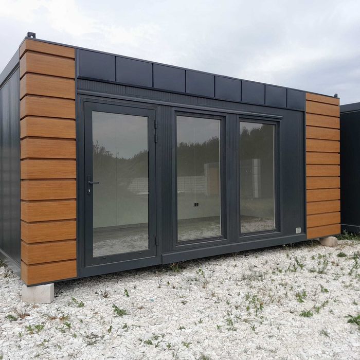 Kontener na ramie 6x3m pawilon całoroczny usługowy handlowy biuro