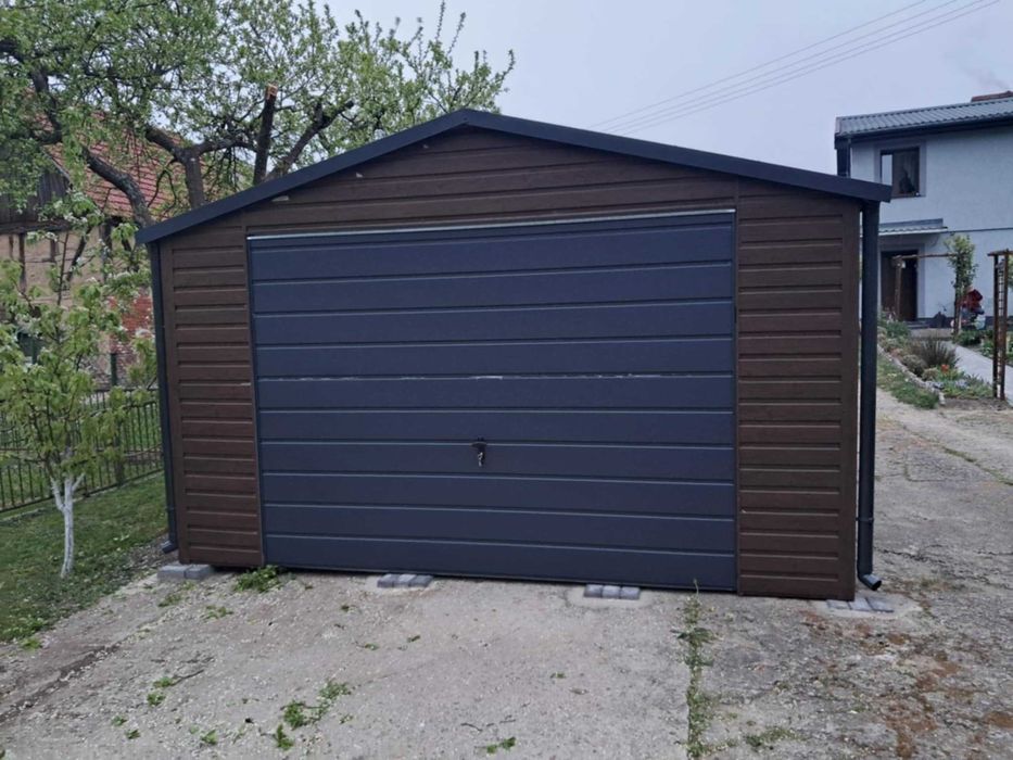 Garaż blaszany, wiata. WZMOCNIONY PROFILAMI. Producent. Cała Polska