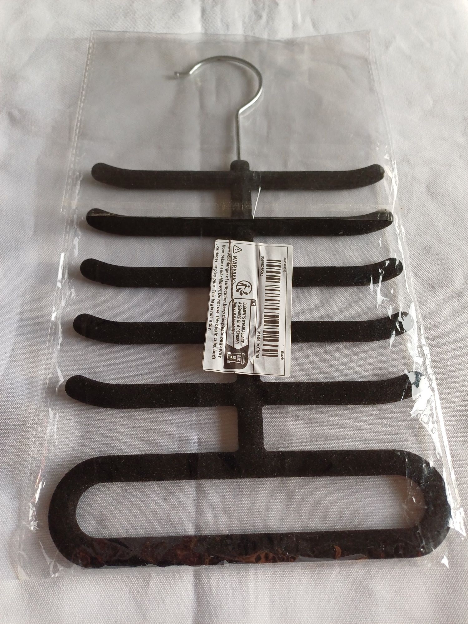 Suporte para gravatas preto