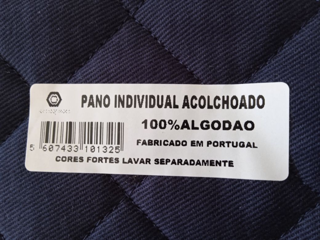 4 Individuais azuis novos