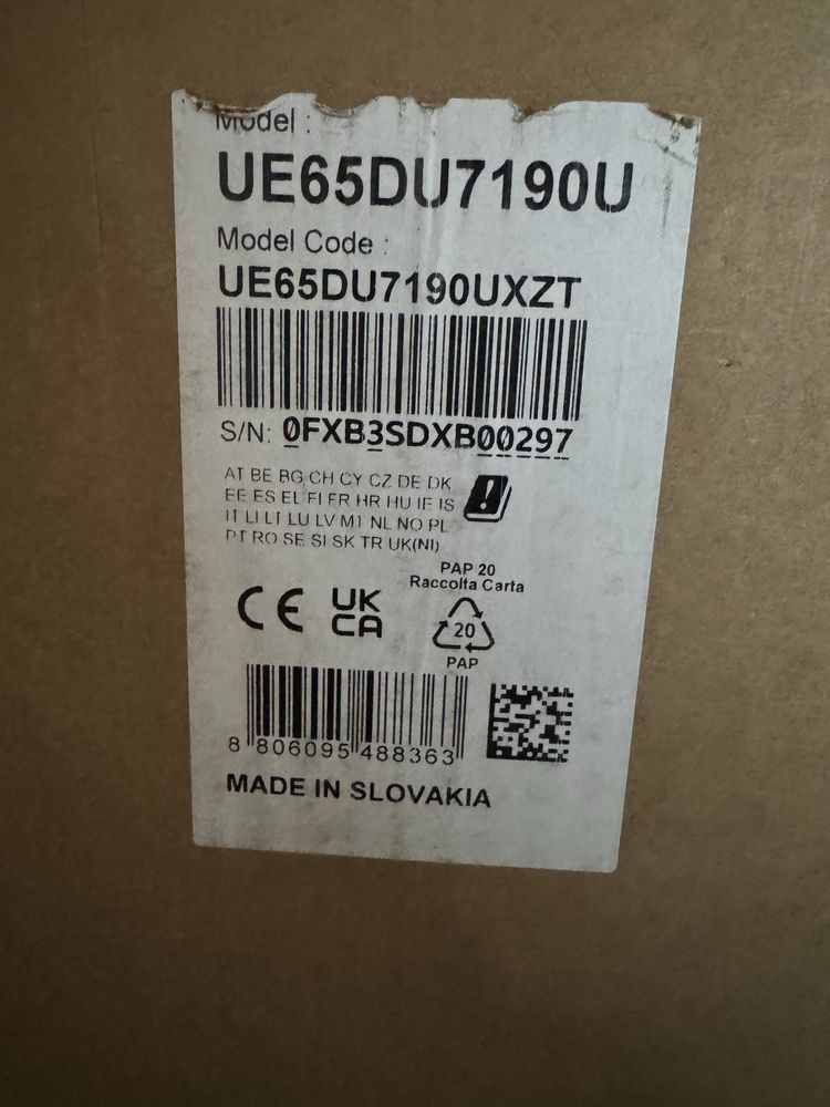 Telewizor SAMSUNG UE65DU7192U 65" LED 4K Tizen TV HDMI 2.1 GWARANCJA