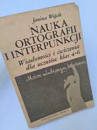 Nauka ortografii i interpunkcji - Janina Wójcik. Książka