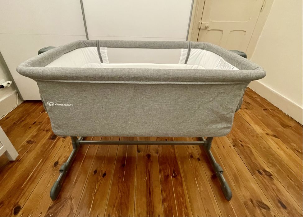Berço Co-Slepping KINDERKRAFT Neste Up Cinzento Claro