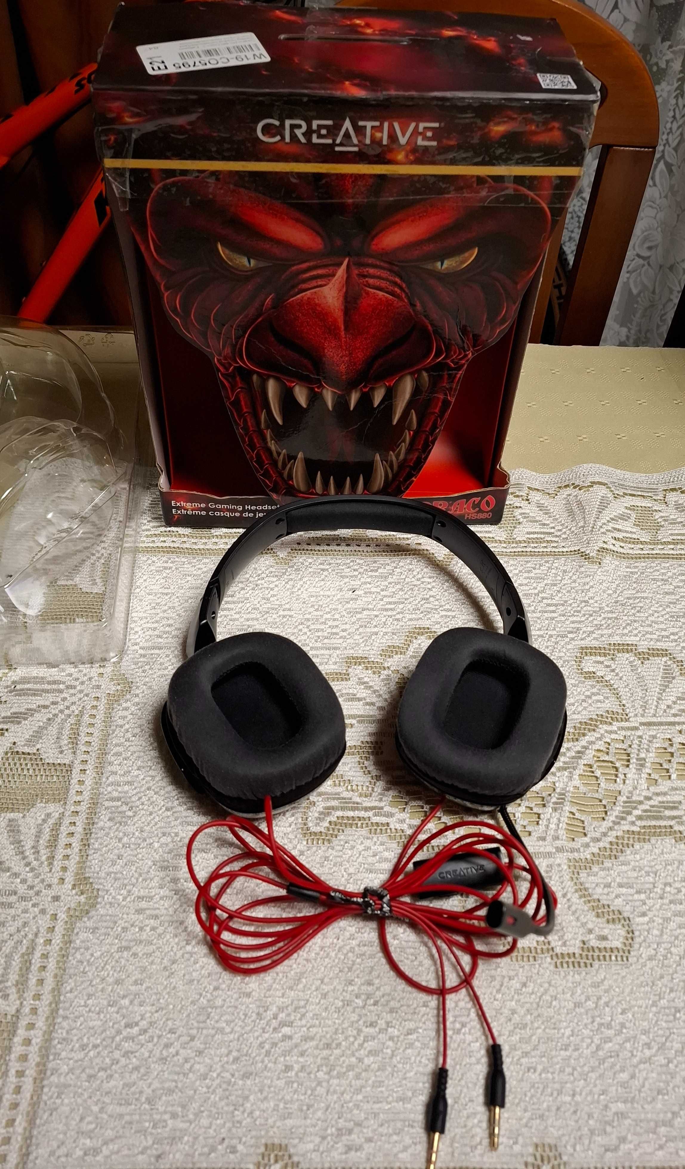 Słuchawki przewodowe z mikrofonem Creative Draco HS-880