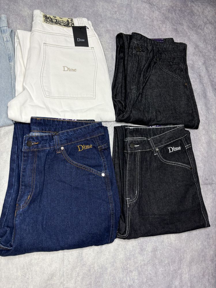 Джинсы Dime , штаны , дайм , sk8 , скейтборд, YKK , NEW, baggy jeans