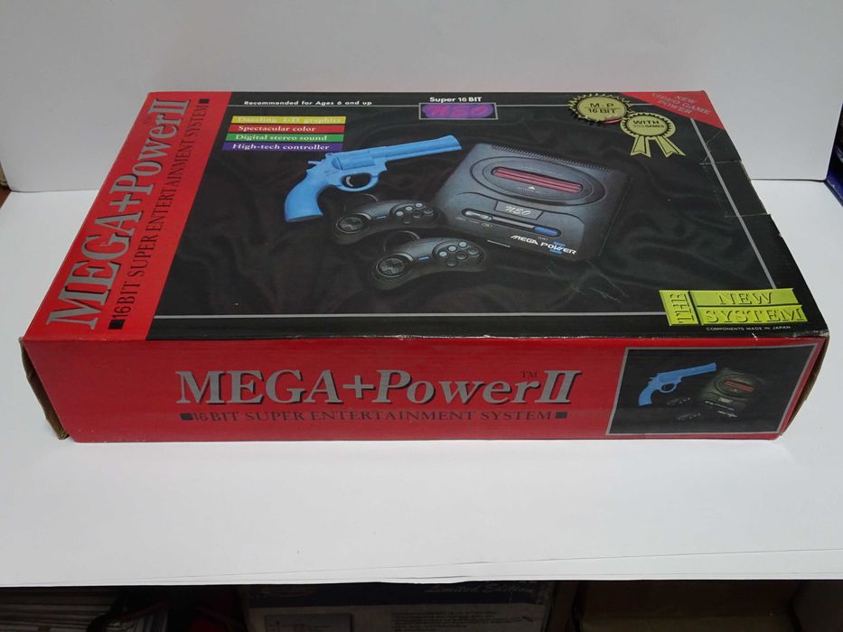 NOWA Konsola do Gier Telewizyjnych - Pegasus MEGA + Power II, Rok 1998