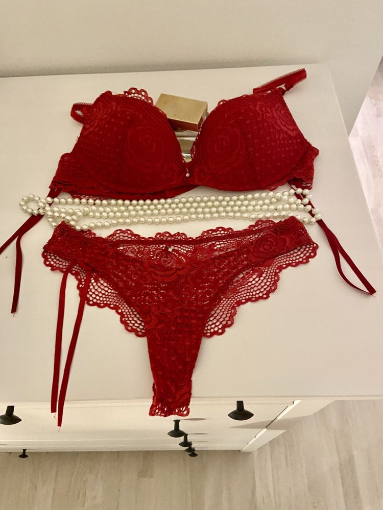 Conjunto lingerie intimissimi vermelho