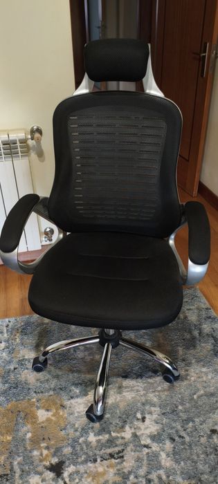 Cadeira de Executivo Verona G-4268, Rede Mesh, Preto e Cinzento