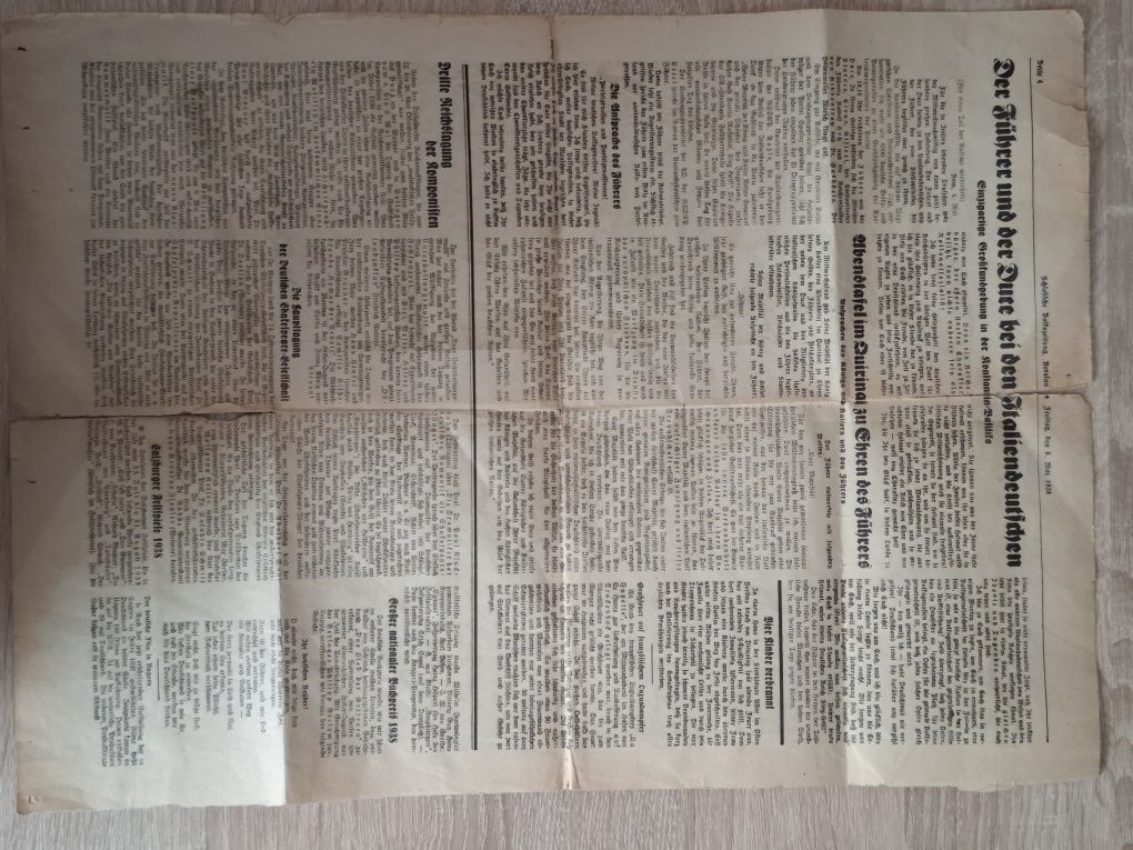 Stare gazety niemieckie Breslau 1939
