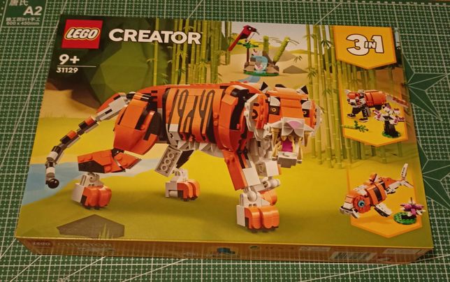 LEGO Creator 3 w 1 31129 Majestatyczny tygrys, Nowe, nie otwierane.