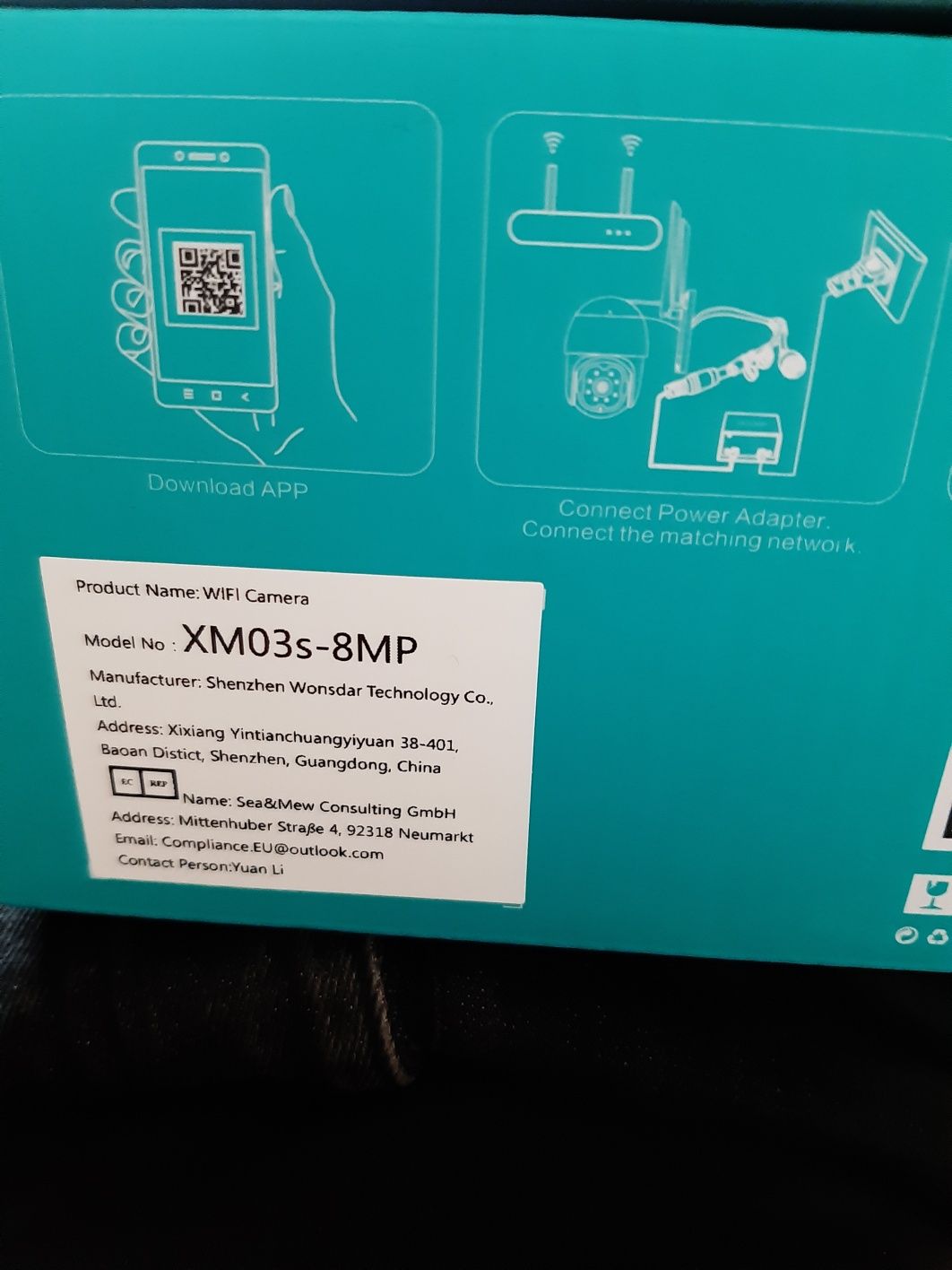 Kamera obrotowa NOWA IP 8 MP 360* wifi LAN