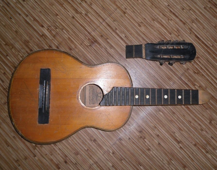 Гитара ф-ка им Луначарского, старинная детская Луначарка, 1946 г