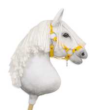 2 Kantary regulowane dla konia Hobby Horse A3 - fioletowy i żółty