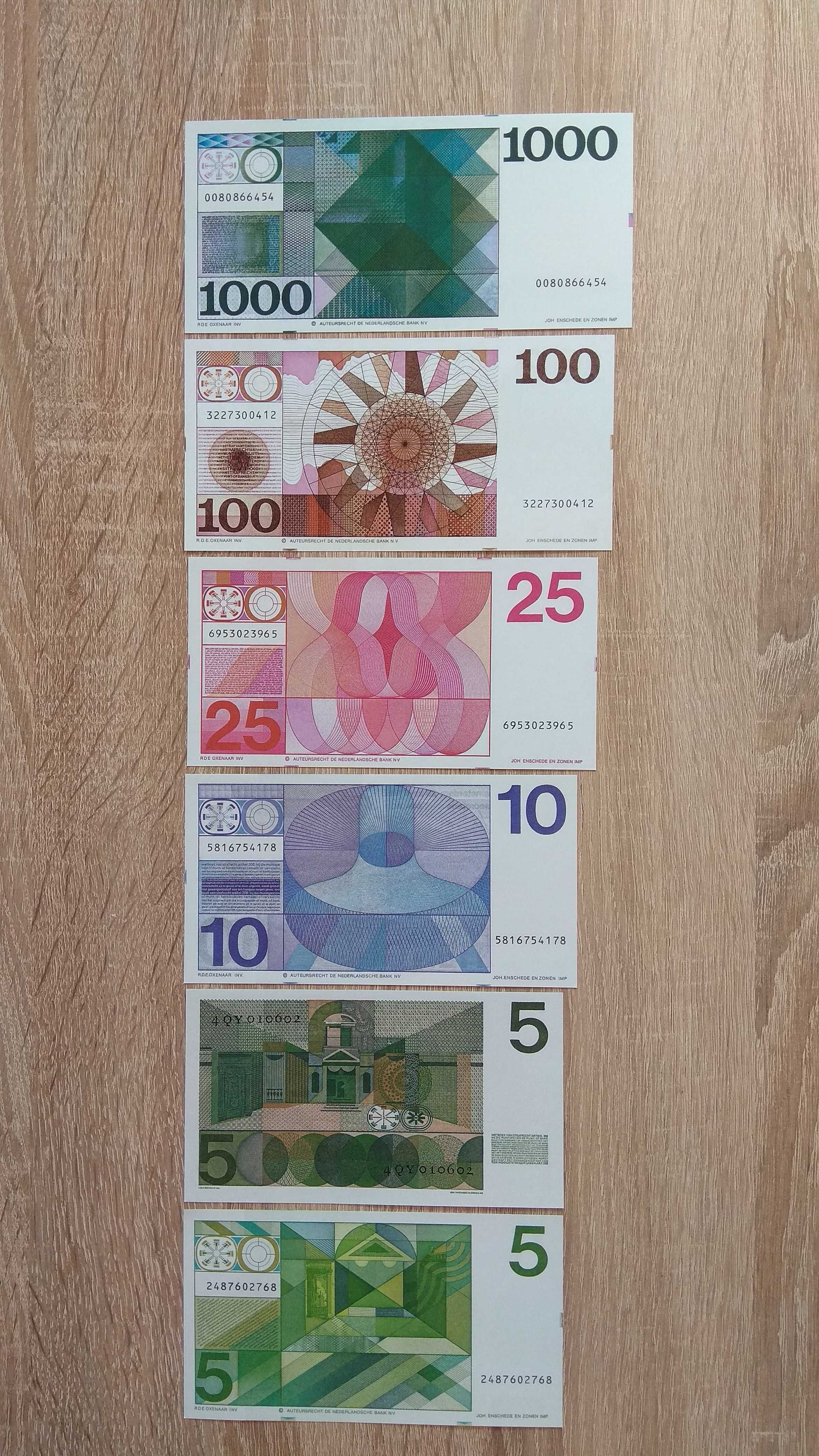 nowe kopie pięknych banknotów Holenderskich Guldenów