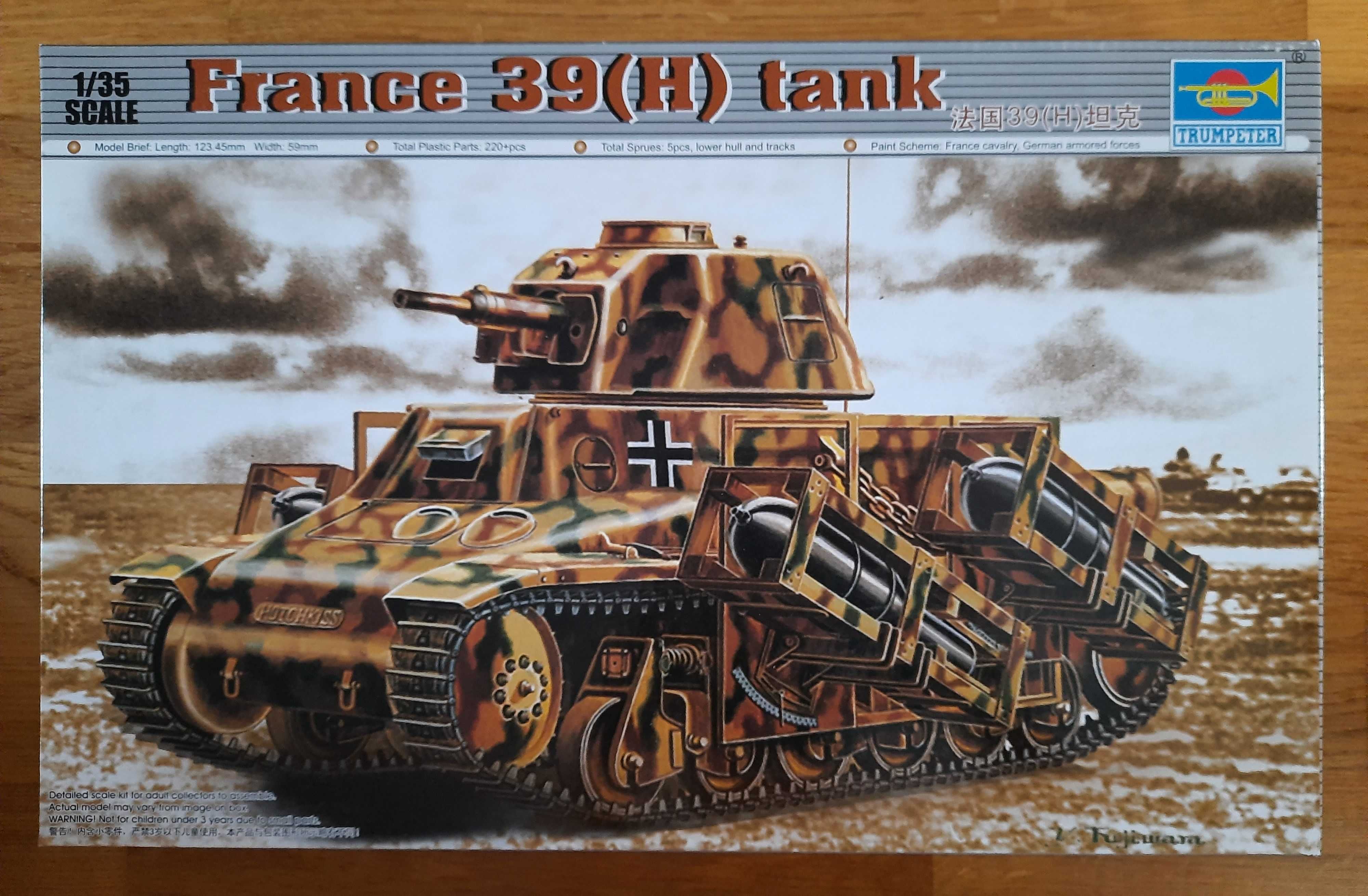 Model do sklejania Trumpeter France 39(H) Tank skala 1/35